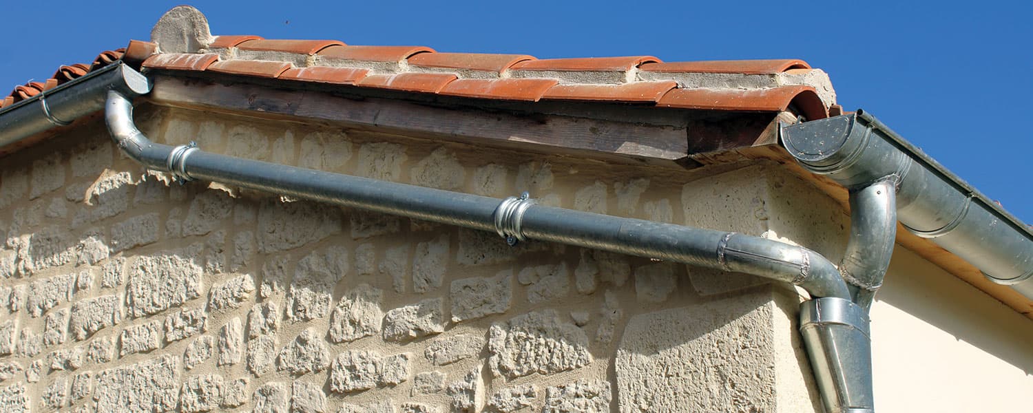 Réparation gouttière en zinc
